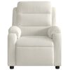 vidaXL Fauteuil inclinable électrique Crème Velours