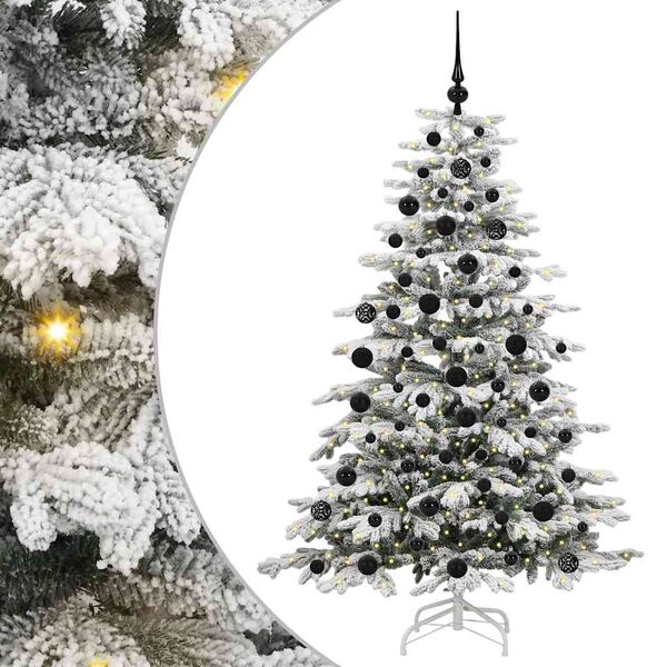 vidaXL Sapin de No&euml;l Artificiel &agrave; Branches Articul&eacute;es Blanc 180 cm