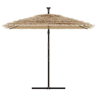 vidaXL Parasol de jardin avec mât en acier marron 246x246x230 cm