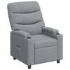vidaXL Fauteuil inclinable Gris clair 75 x 93 x 102 cm Tissu