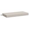 vidaXL Coussin de banc SOEST 100 % polyester Blanc 60 x 40 x 8 cm