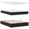 vidaXL Lit de Rangement avec matelas Noir 140 x 200 cm Velours