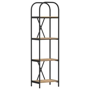 vidaXL &Eacute;tag&egrave;re 4 niveaux 40 x 30 x 146 cm Bois d'ing&eacute;nierie