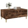 vidaXL Table basse Chêne fumé 90x50x36,5 cm Bois d'ingénierie