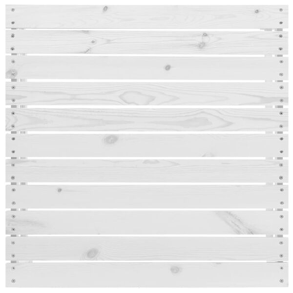 vidaXL Repose-pied de jardin blanc bois de pin massif