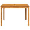 vidaXL Table &agrave; manger de jardin 110x110x75 cm bois d'acacia massif