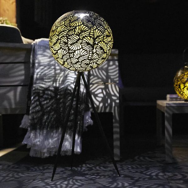 Luxform Lampe sur tr&eacute;pied de jardin &agrave; LED solaire Samba