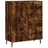 vidaXL Buffet haut Ch&ecirc;ne fum&eacute; 69,5x34x180 cm Bois d'ing&eacute;nierie