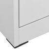 vidaXL Classeur Gris clair 90x46x164 cm Acier
