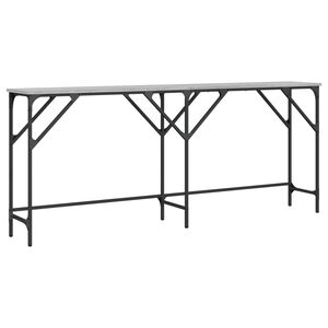 vidaXL Table console sonoma gris 180x29x75 cm bois d'ing&eacute;nierie