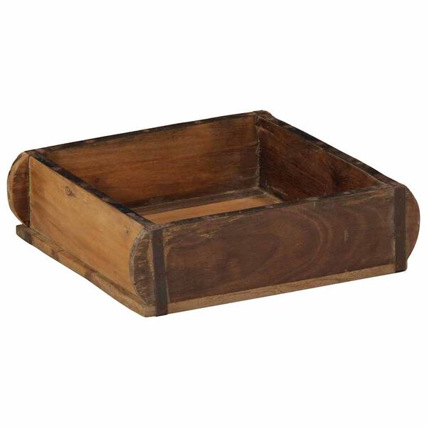 vidaXL Plateau 4 pcs Marron 29 x 31 x 10 cm Bois Recycl&eacute; Solide