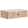 vidaXL Table d'appoint murale Ch&ecirc;ne Sonoma 59 x 34,5 x 17 cm