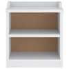 vidaXL Banc de couloir SANDNES blanc 45x40x50 cm bois de pin massif