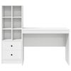 vidaXL Bureau avec tiroir 2 pcs Blanc