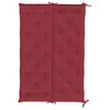 vidaXL Coussin de banc de jardin rouge bordeaux tissu oxford