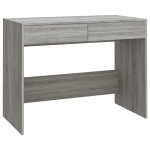 vidaXL Bureau sonoma gris 101x50x76,5 cm bois d'ing&eacute;nierie