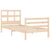 vidaXL Cadre de lit sans matelas 90x200 cm bois massif
