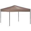 vidaXL Tente de r&eacute;ception pliable Taupe 3x3 m