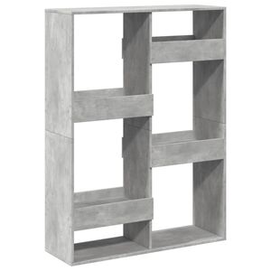 vidaXL Cloison de s&eacute;paration gris b&eacute;ton 100x33x135cm bois d'ing&eacute;nierie