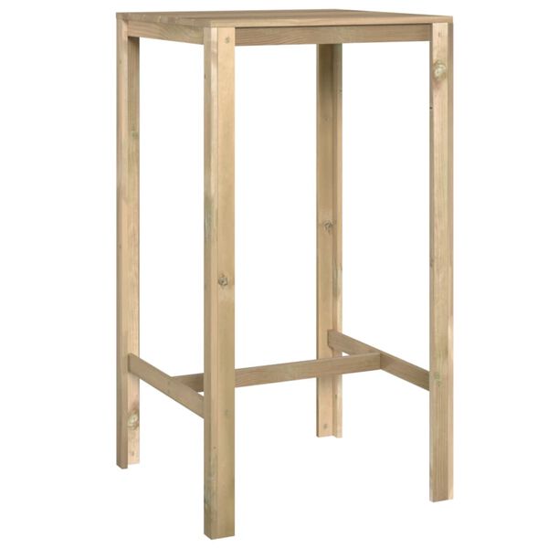 vidaXL Meubles de bar de jardin 3 pcs Bois de pin impr&eacute;gn&eacute;