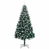 vidaXL Sapin de No&euml;l artificiel Vert 240 cm PVC, Acier et Plastique