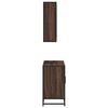 vidaXL Ensemble de meubles de salle de bain 2 pcs Ch&ecirc;ne marron