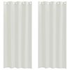 vidaXL Rideau en Voile 2 pcs Crème 260 x 140 cm Polyester