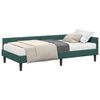 vidaXL Cadre de lit d'angle avec matelas Autre 2 pi&egrave;ces Vert Velours