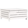 vidaXL Salon de jardin 5 pcs blanc bois massif de pin