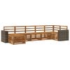 vidaXL Ensemble de canap&eacute;s d'ext&eacute;rieur 7 pc Naturel