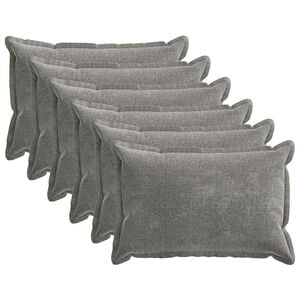 vidaXL Housse de coussin 6 pcs HOUTEN Gris fonc&eacute; 50 x 75 cm