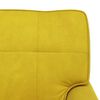 vidaXL Chaise longue avec coussin Jaune 91 x 157 x 91 cm Velours