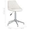 vidaXL Chaises pivotantes &agrave; manger lot de 6 blanc similicuir