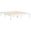 vidaXL Cadre de lit sans matelas blanc 120x200 cm bois de pin massif