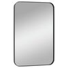 vidaXL Miroir mural Noir 40x60 cm Rectangulaire