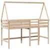 vidaXL Lit superpos&eacute; avec &eacute;chelle et toit sans matelas 90x190 cm