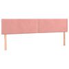 vidaXL T&ecirc;tes de lit Rose 180x5x78/88 cm Velours