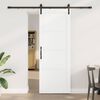vidaXL Porte coulissante Blanc 78 x 211 cm Pin massif