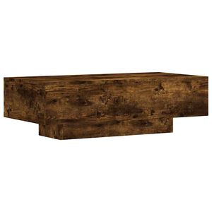 vidaXL Table basse ch&ecirc;ne fum&eacute; 100x49,5x31 cm bois d'ing&eacute;nierie