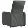 vidaXL Fauteuil de massage inclinable Gris fonc&eacute; Tissu