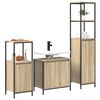 vidaXL Ensemble de mobilier de salle de bain 3 pcs Bois d'ing&eacute;nierie