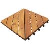 vidaXL Carreau de terrasse 30 pi&egrave;ces Marron 30 x 30 cm Bois d'acacia