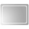 vidaXL Miroir de salle de bain LED Transparent 80 x 60 cm verre tremp&eacute;