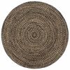 vidaXL Tapis fait &agrave; la main Jute Noir et marron 180 cm