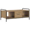 vidaXL Table basse Ch&ecirc;ne artisanal 99,5 x 49 x 41 cm Bois d'ing&eacute;nierie