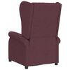 vidaXL Fauteuil &eacute;lectrique de massage &agrave; oreilles violet tissu