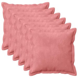 vidaXL Coussin avec oreiller HOUTEN 6 pc Rose Fl&oslash;jl