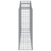 vidaXL Paniers &agrave; gabions arqu&eacute;s 25 pcs 300x50x140/160 cm fer galvanis&eacute;
