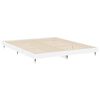 vidaXL Cadre de lit sans matelas blanc brillant 120x200 cm