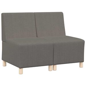 vidaXL Unit&eacute; de Sofa Modulaire Sans Accoudoirs 2 pcs Gris clair